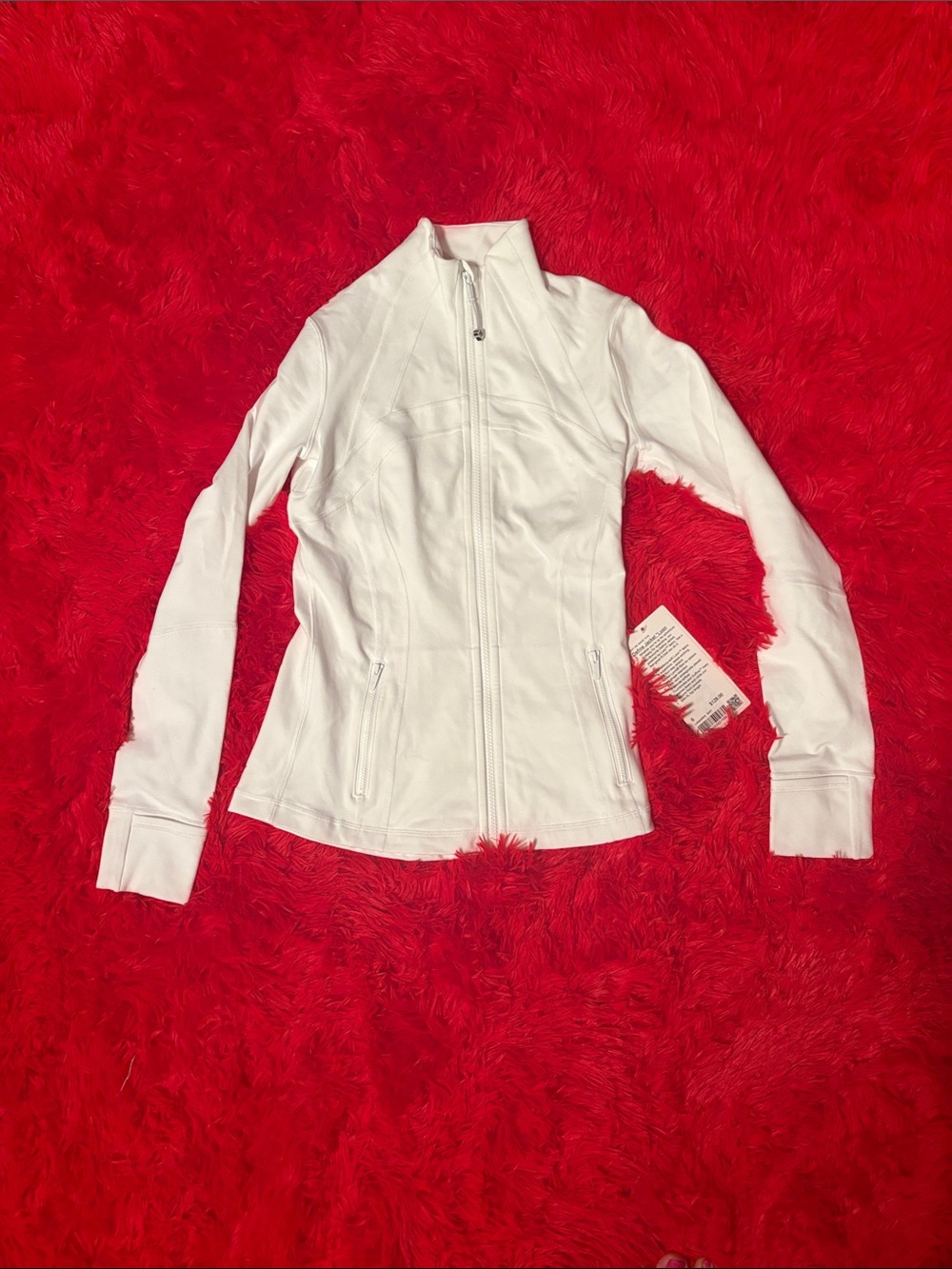 Lululemon white Define Jacket Luon size 6 Brand New with Tags